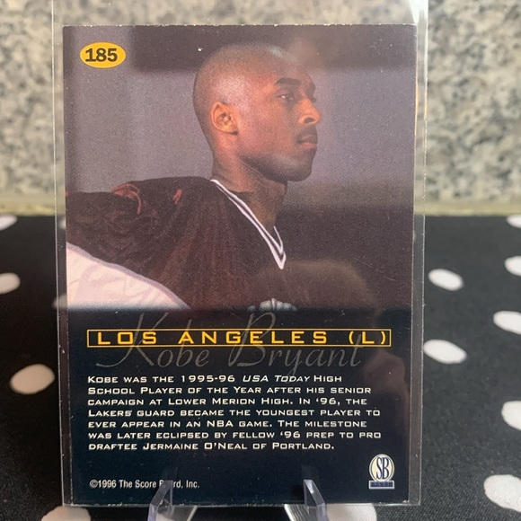 Kobe Bryant 1996 Rookie Card Score Board LA Lakers HOF Legend All Star - Picture 2 of 7